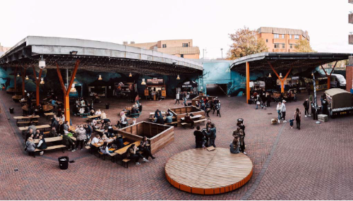 Canopies Wide With People And Digbeth Dining Club
