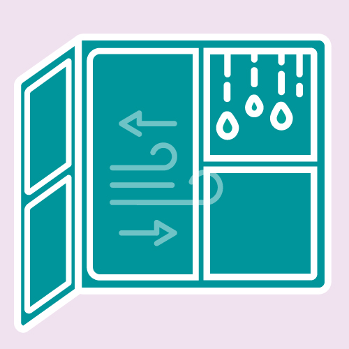 Condensation open window