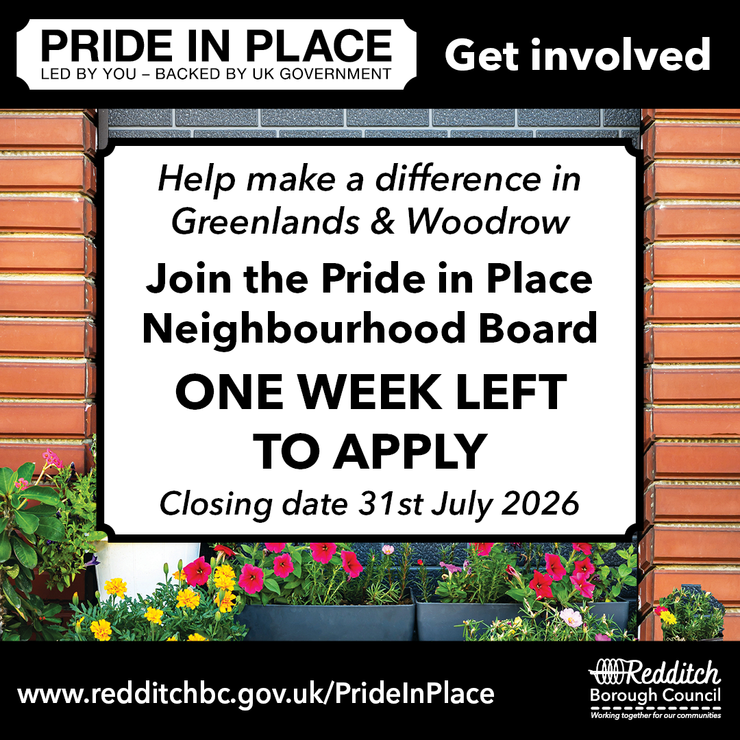 Pride in Place Board: Apply for Greenlands and Woodrow