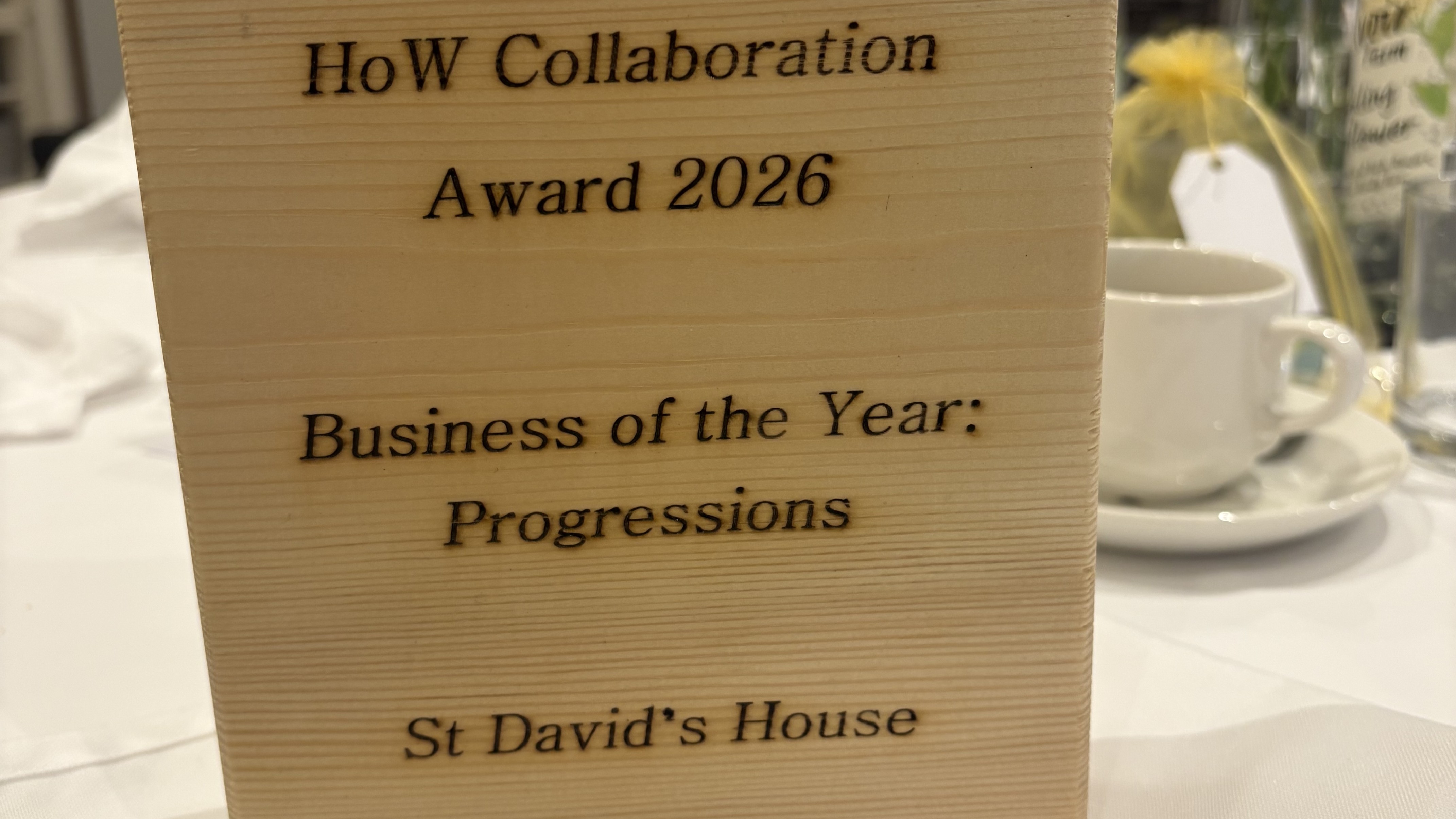 St Davids House Business of the year for progression award