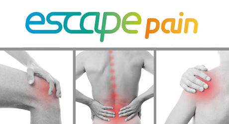 Image of joint pain and Escape Pain wording
